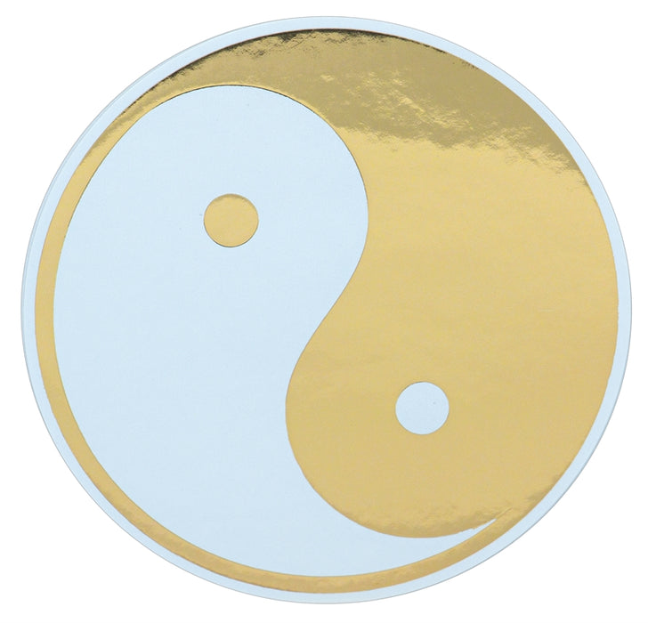 Aufkleberset "Yin Yang" gold  4x klein, 1x groß