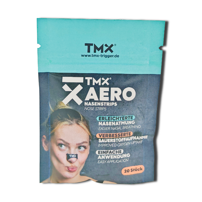 TMX Aero Nasenstrips für Erwachsene, Packung mit 20 Stück