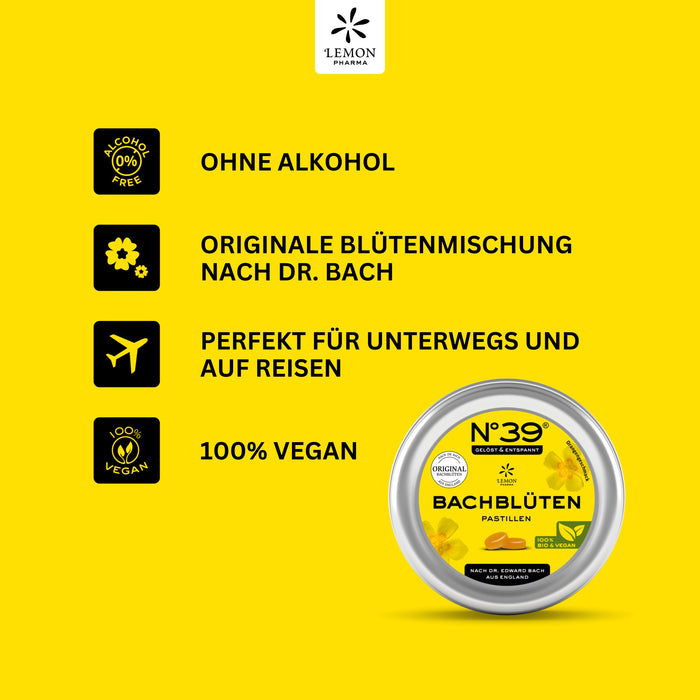 N°39® Original Bio Bachblüten Pastillen – Orange 45g