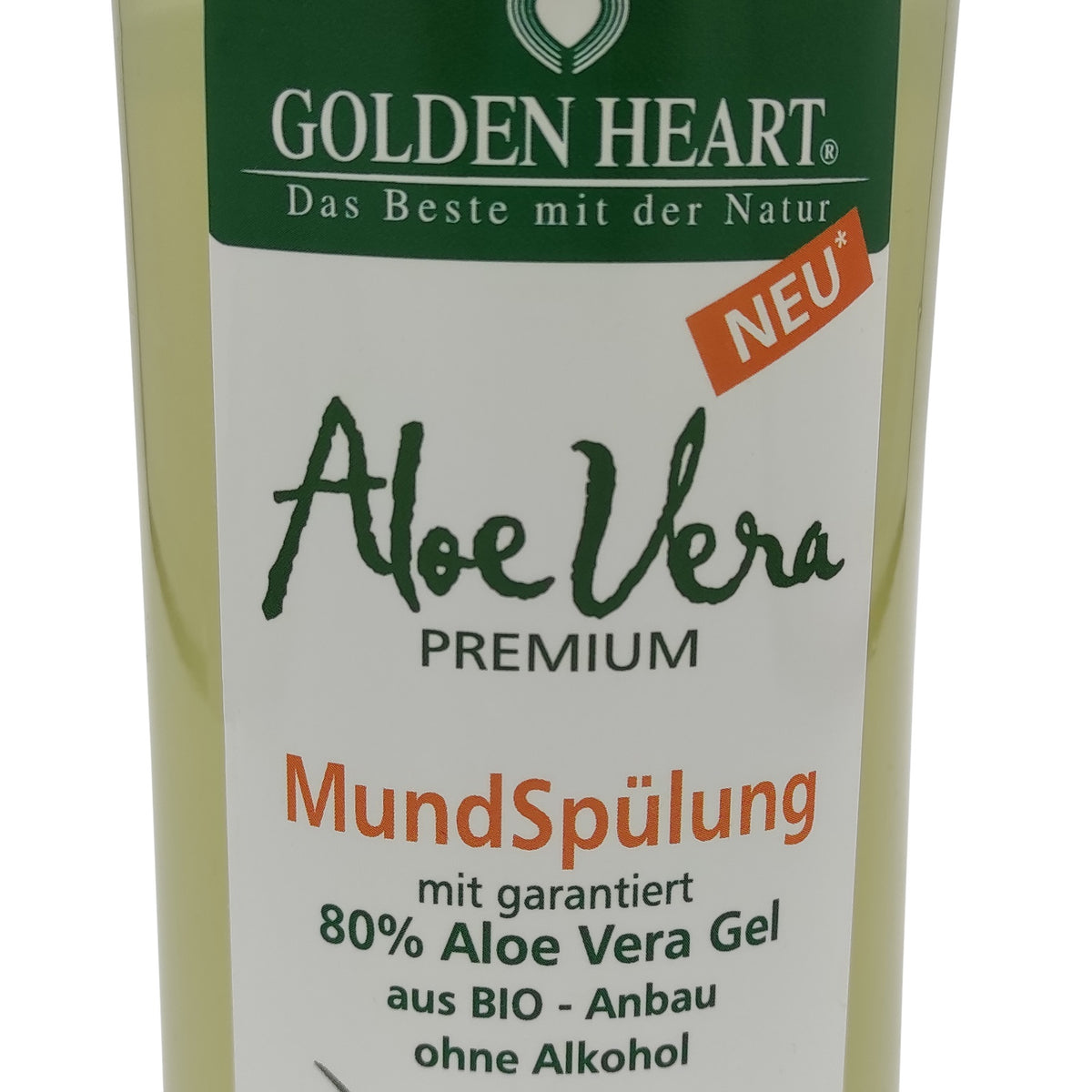 Golden Heart Aloe Vera Mundspülung – 500 ml, 80 % Aloe Vera, beruhigend und  fluoridfrei — Landkaufhaus Mayer