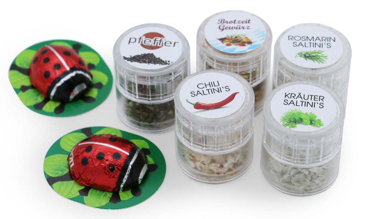 Saltini's 5 Würzzwerge mit 2 Marienkäfern