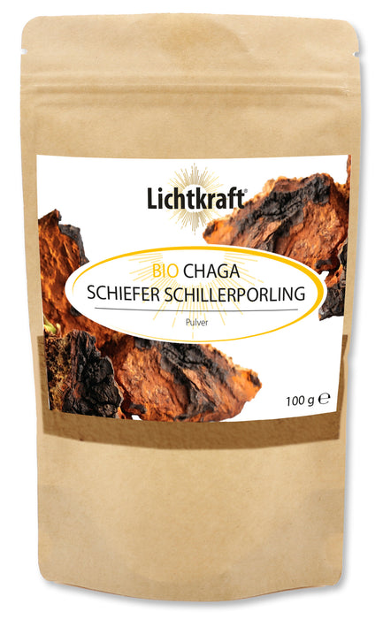 Lichtkraft Bio Chaga Schiefer Schillerporling