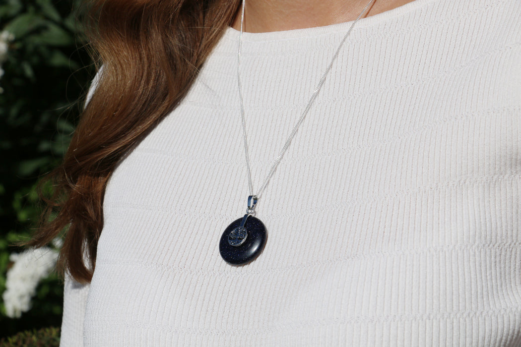 Edelstein-Donut rund mit Baum des Lebens