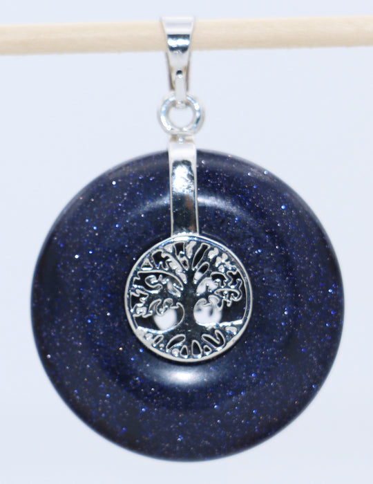 Edelstein-Donut rund mit Baum des Lebens