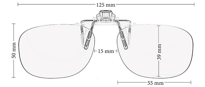 PRiSMA® Bildschirm CLiP-ON LiTE95 Brillenaufstecker - BluelightProtect