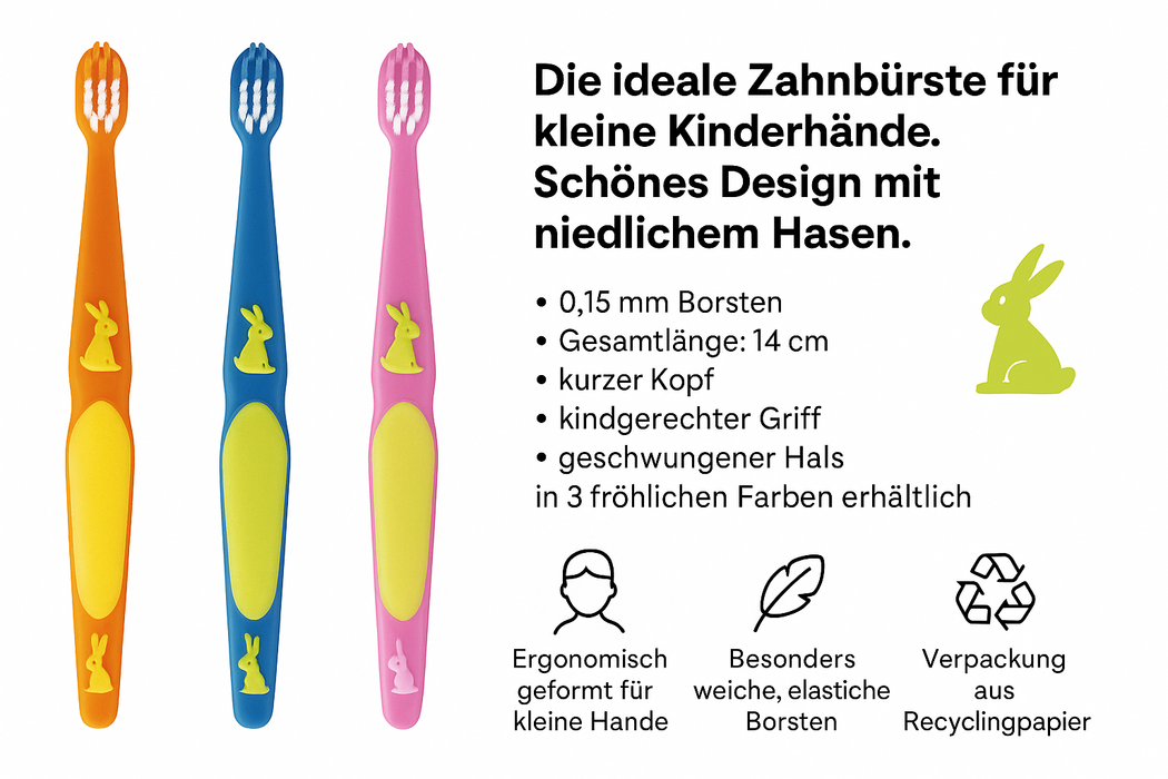 Solomed Zahnbürste Stups für Kinder versch. Farben