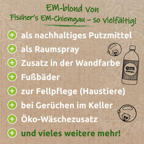 EM-blond® - Vielseitiger Reiniger mit Effektiven Mikroorganismen