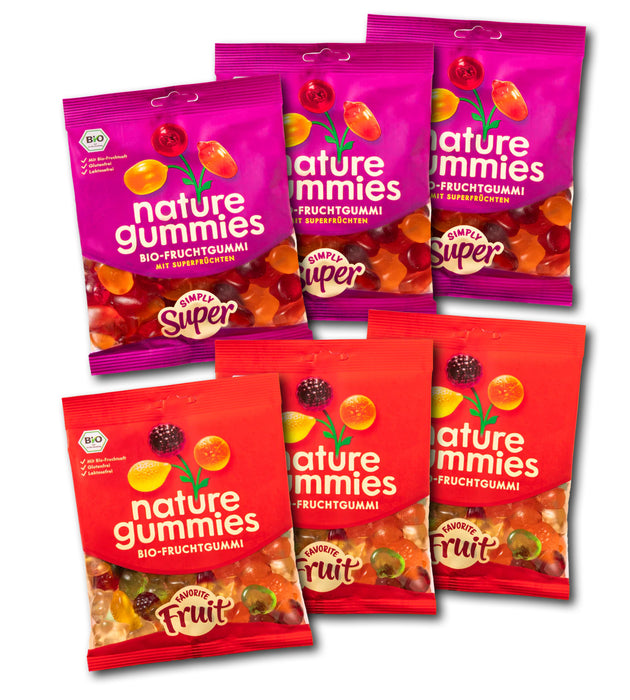 nature gummies - Bio-Fruchtgummi 6x120g