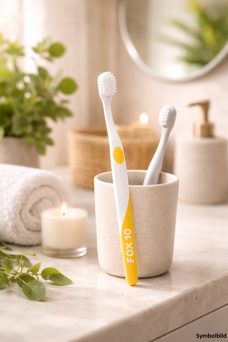 Zahnbürste FOX 10 - Die moderne Wohlfühl-Zahnbürste versch. Farben