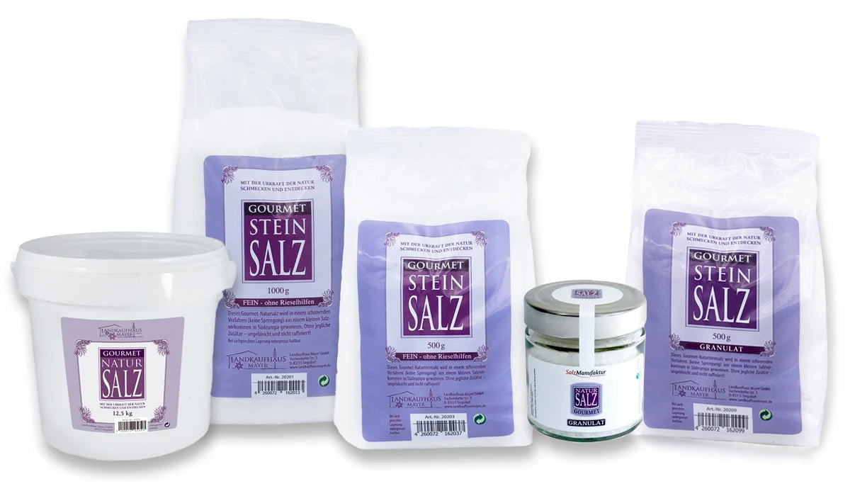 Gourmet Natursalz Fein oder Granulat