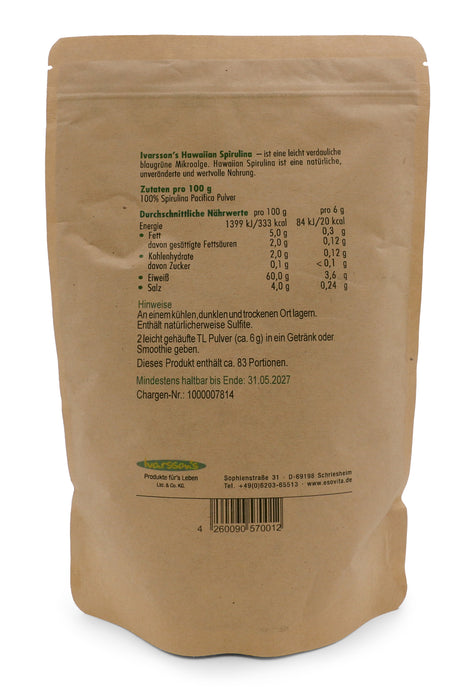 Hawaiian Spirulina Tabletten oder Pulver