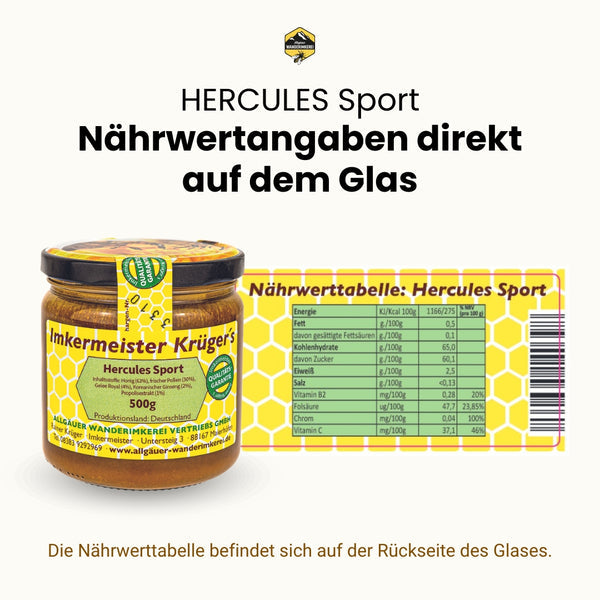 Imkermeister Krüger's Hercules Sport 500g