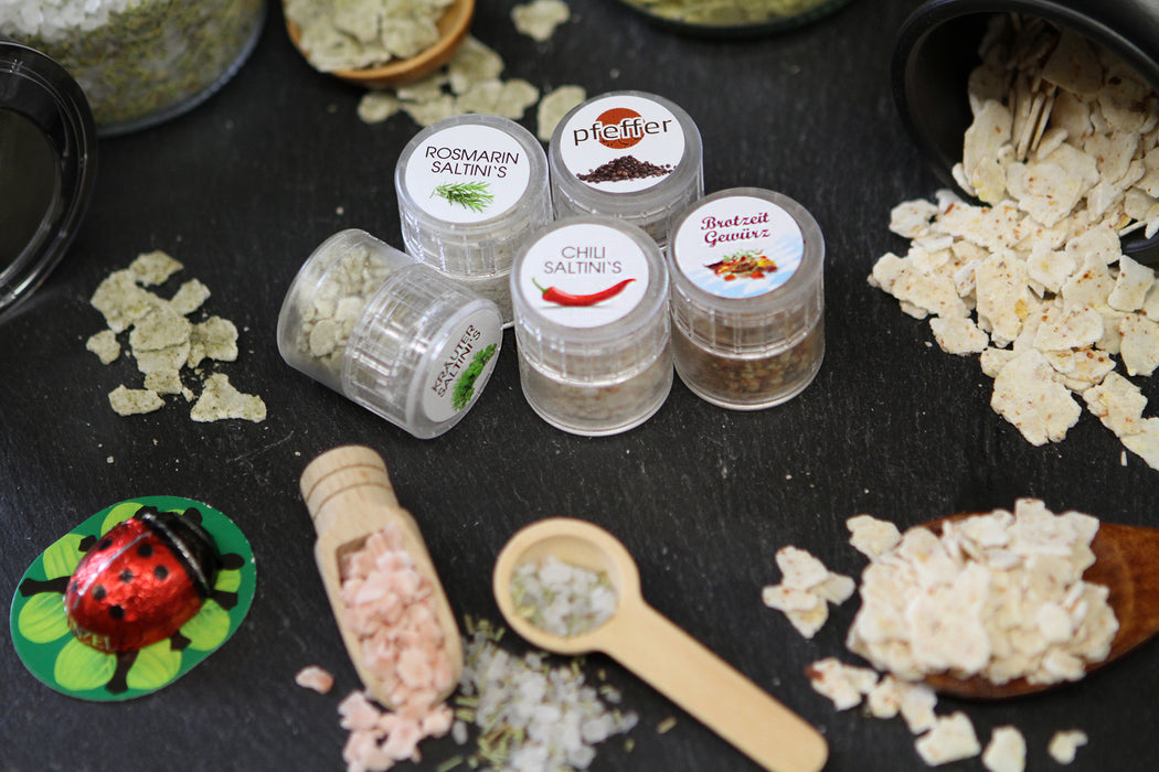 Saltini's 5 Würzzwerge mit 2 Marienkäfern