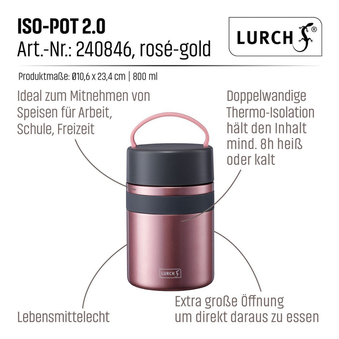 Lurch Iso-Pot Edelstahl versch. Farben/Größen