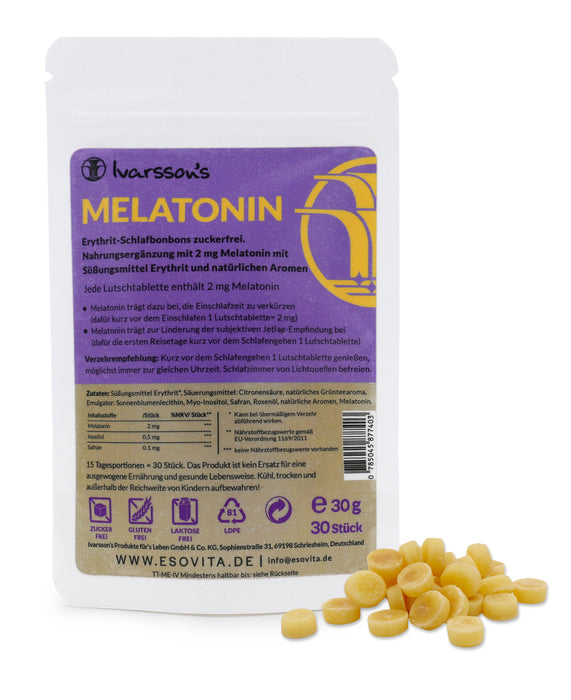 Ivarssons's Melatonin Lutschtabletten 30g