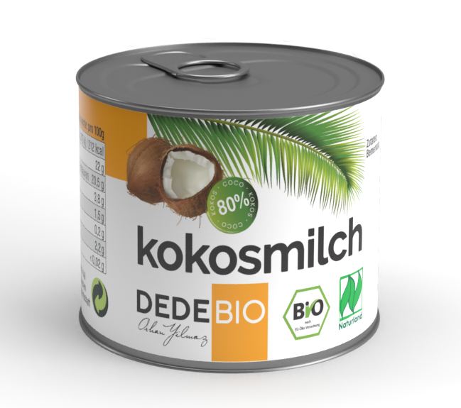 DedeBio Bio Kokosmilch 22% Fett 200ml
