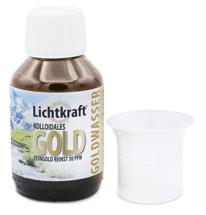 Lichtkraft Goldwasser 30ppm (Kolloidales Gold) 100ml