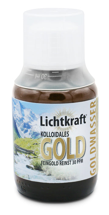 Lichtkraft Goldwasser 30ppm (Kolloidales Gold) 100ml