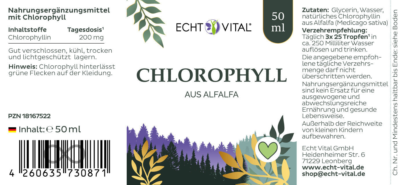 Echt Vital® Chlorophyll Tropfen 50ml