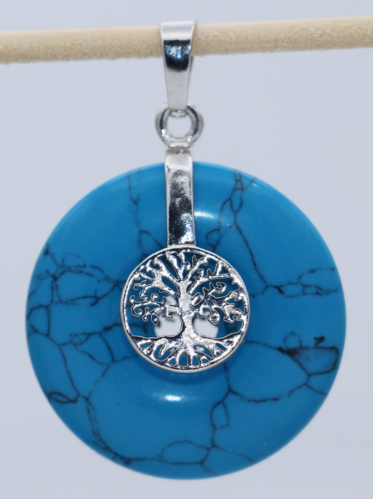 Edelstein-Donut rund mit Baum des Lebens