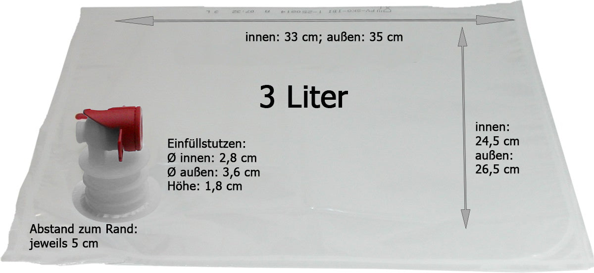 Bag in Box 3l + 5l + 10l Beutel  Staffelpreise!