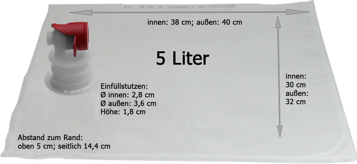 Bag in Box 3l + 5l + 10l Beutel  Staffelpreise!