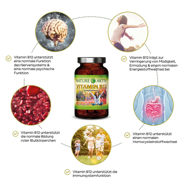 Nature Aktiv Vitamin B12 - 180 Presslinge, 54g