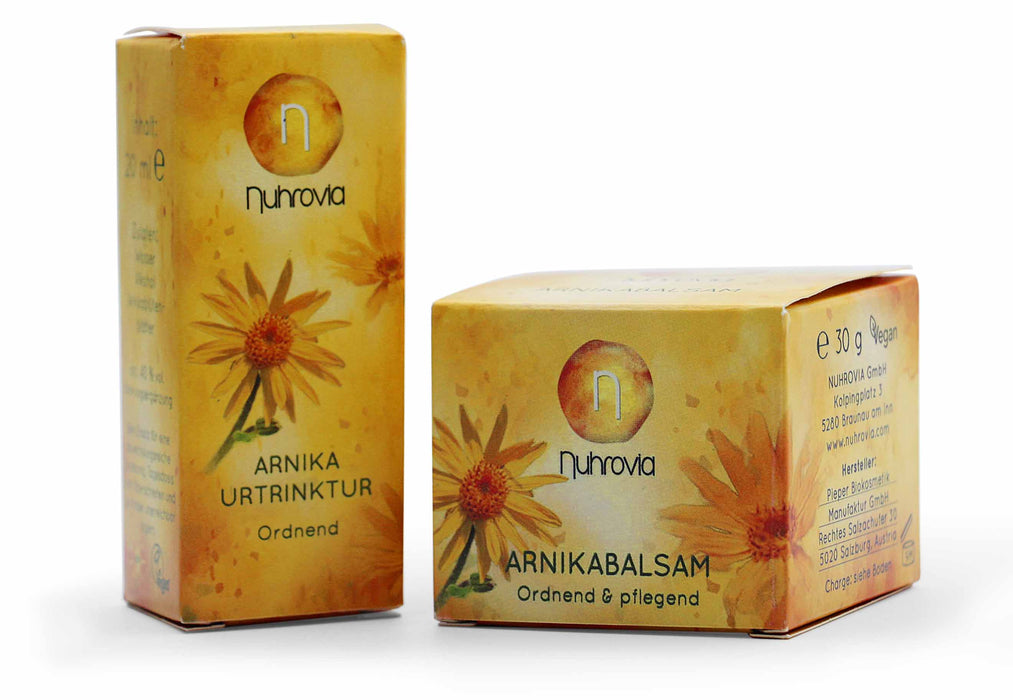 Nuhrovia Arnika Pflege-Set - UrTrinktur 20ml & Balsam 35ml