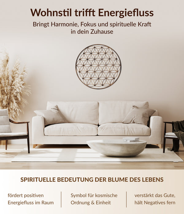 Blume des Lebens Wanddekoration 57cm
