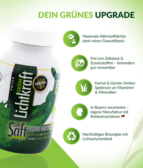 Grüne Lichtkraft Bio-GrasSAFTpulver 450g