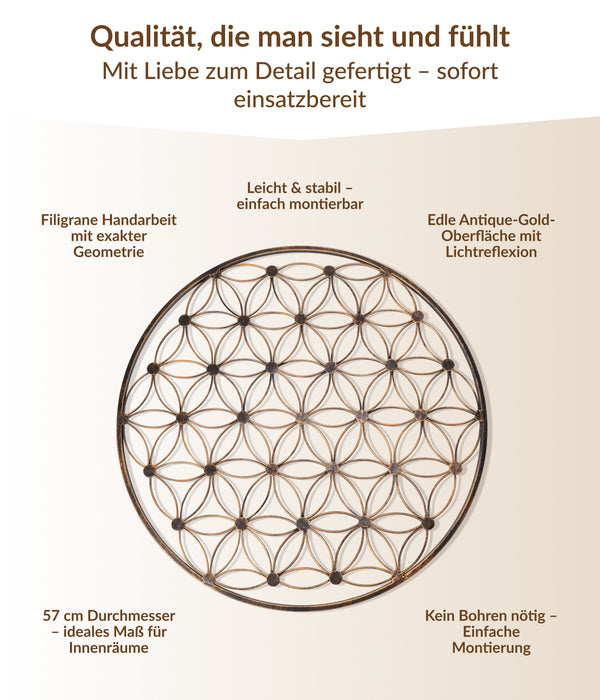 Blume des Lebens Wanddekoration 57cm