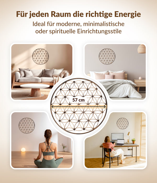 Blume des Lebens Wanddekoration 57cm