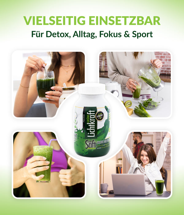 Grüne Lichtkraft Bio-GrasSAFTpulver 170g im Braunglas