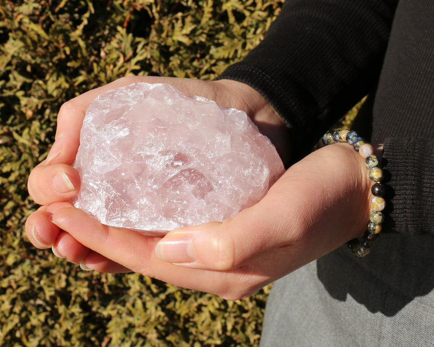 Edelstein Rosenquarz Brocken 600g