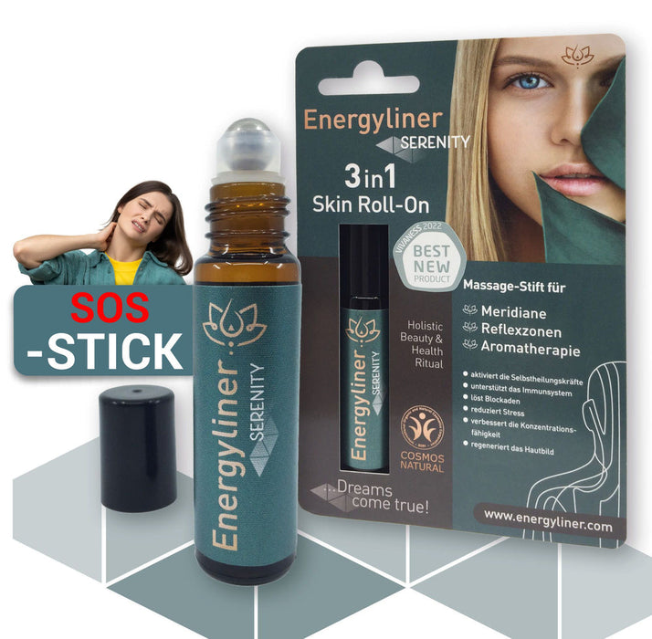 Energyliner - Ayurvedischer Massagestift für gezielte Nackenentspannung