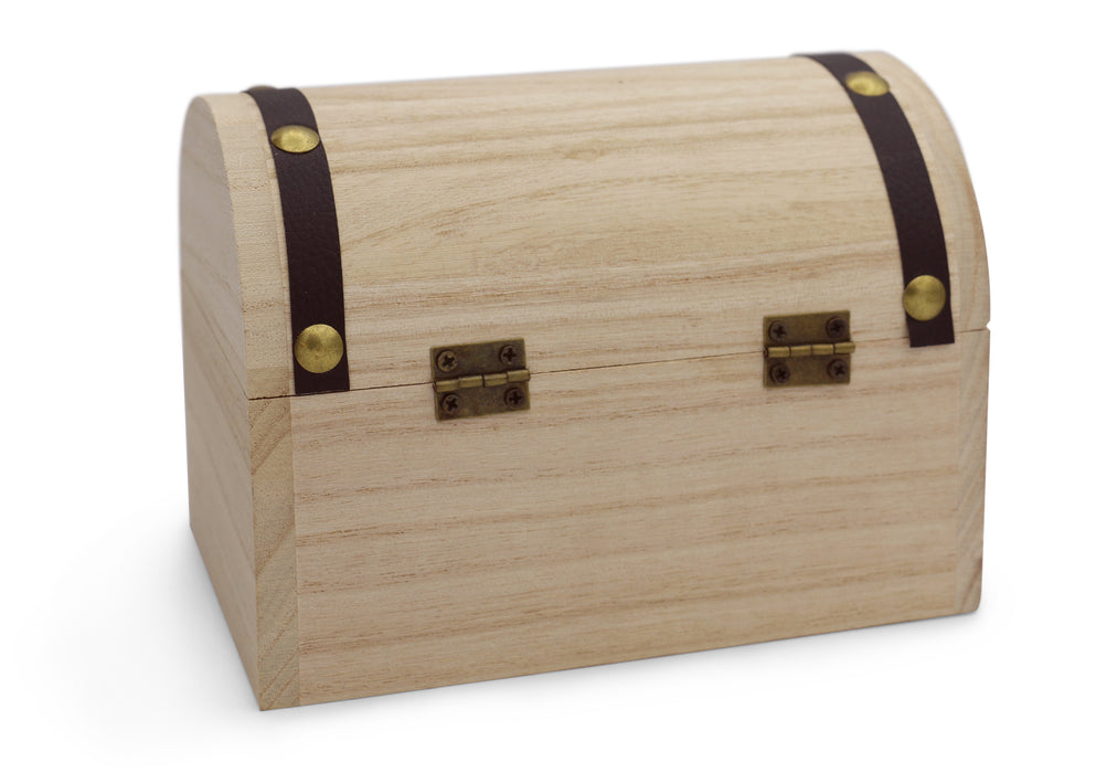 Schatzkiste groß - gefüllt mit Edelsteinmischung