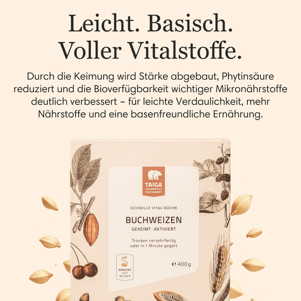 Taiga Angekeimte Bio Buchweizen 1.000g