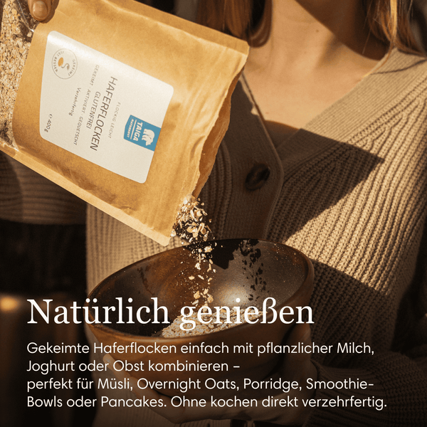 Taiga Angekeimte Bio Haferflocken 1.000g