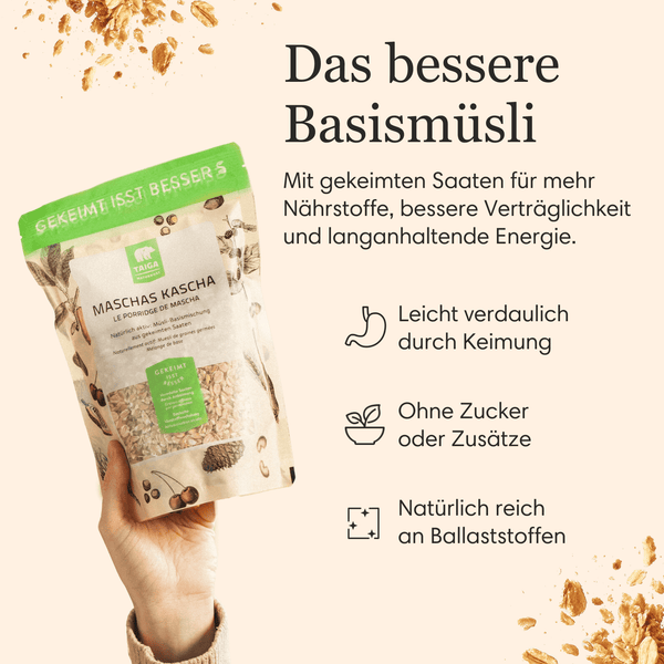 Taiga Maschas Bio Basis-Müsli, gekeimt 400g