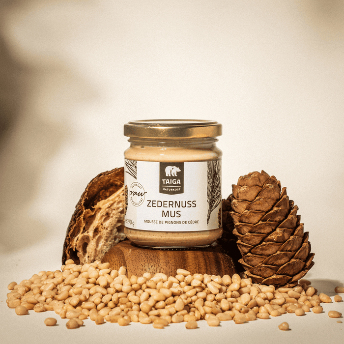 Taiga Zedernuss Mus roh 190g