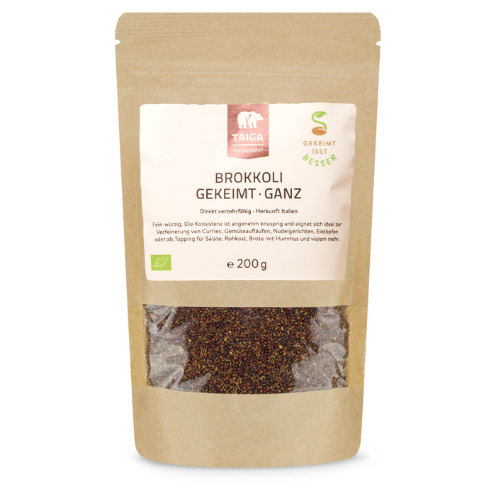 Taiga Bio Brokkolisamen gekeimt, roh 200g