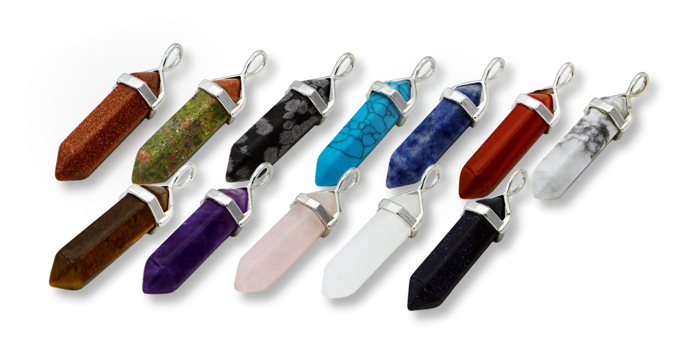 Edelsteinspitzen als Anhänger