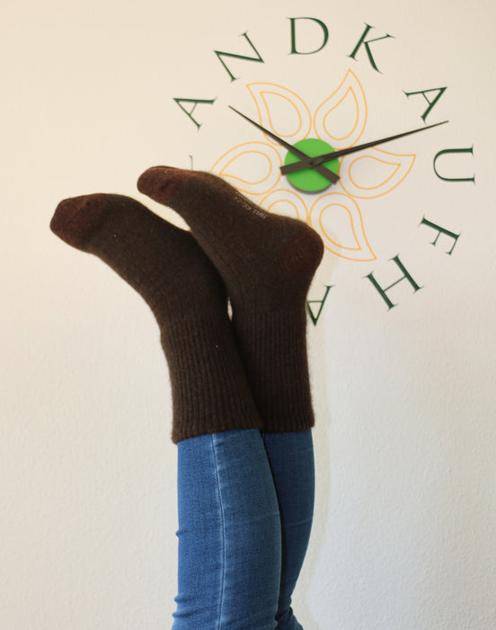 Mons Yakwollsocken dunkelbraun – Natürlicher Komfort für Zuhause