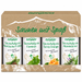 Bergland „Saunen mit Spaß“ Geschenkset mit vier Sauna-Aufgüssen in den Sorten Nordische Fichte, Eisminze, Sunny Orange und Alpenkräuter, 100 % natürlich und ohne Alkohol.