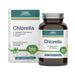 GSE Bio Chlorella 240 Tabletten mit braunem Glasbehälter und Originalverpackung, 40 Tagesportionen, als freigestelltes Produktbild vor weißem Hintergrund.