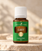 Young Living Clarity Essential Oil Blend 15 ml in brauner Glasflasche mit weißem Verschluss auf hellem Naturstein vor warmem, neutralem Hintergrund.