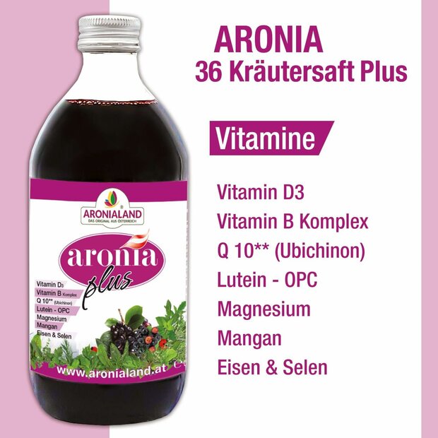 Aronia 36 Kräuter Plus 0,5l
