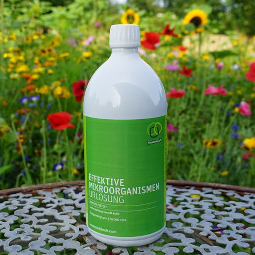 EM Urlösung von EM Chiemgau mit effektiven Mikroorganismen zur Herstellung von EM Aktiv in einer 1l Flasche.