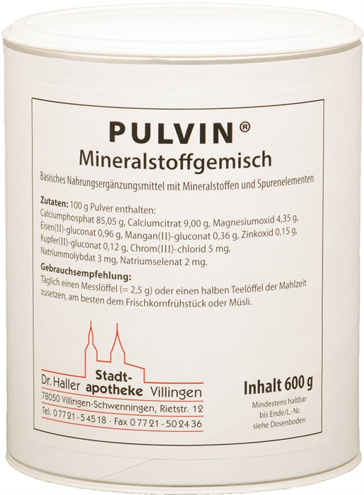 Pulvin Mineralstoffgemisch