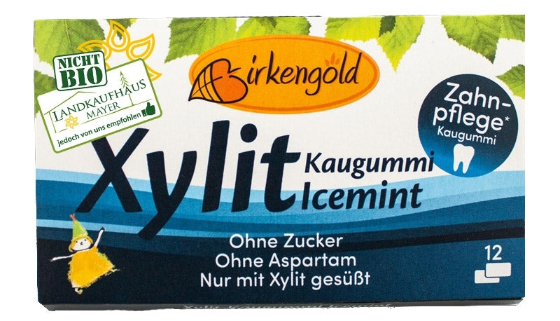 Birkengold Xylit Zahnpflege Kaugummi 12 Stück